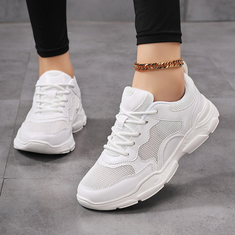 Damen nan moderner Komfort-Sneaker im Retro-Look mit atmungsaktivem Mesh, gepolsterter Ferse und profiliertem Leichtsohlenaufbau Drune