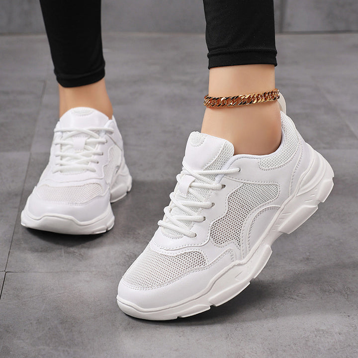 Damen nan moderner Komfort-Sneaker im Retro-Look mit atmungsaktivem Mesh, gepolsterter Ferse und profiliertem Leichtsohlenaufbau Drune