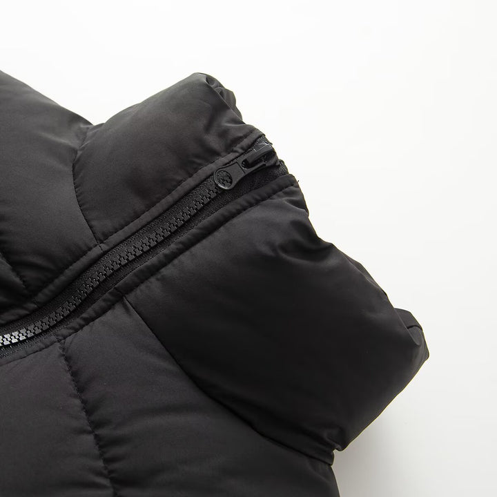 Damen kurze gesteppte Steppjacke mit taillierter Korsettschnitt‑Silhouette und hohem Stehkragen Drune