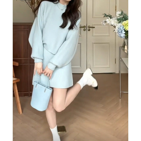 Damen Modisches Strickkleid Drune