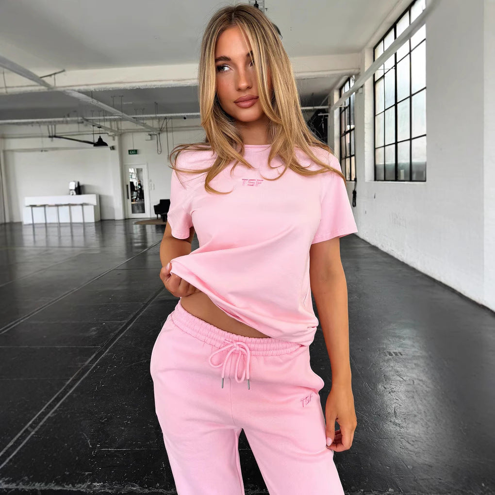 Damen trendiges T-Shirt mit lässigem Schnitt und hochwertigem Baumwollmaterial Drune