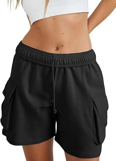 Damen lässige Freizeithose mit komfortablem Gummibund und praktischen Seitentaschen Drune