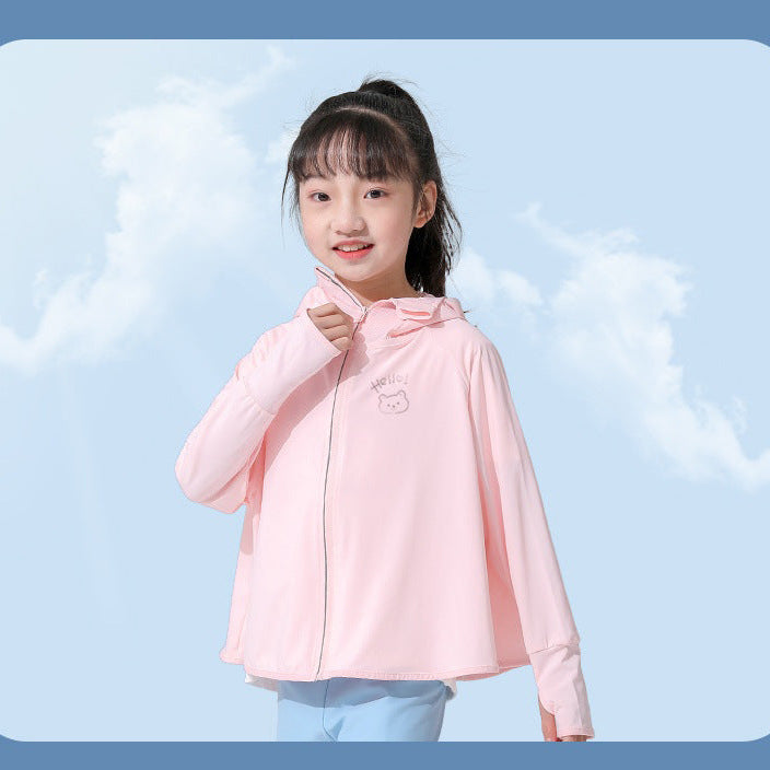Damen Sommerliche UV-Schutzjacke mit Kapuze Drune