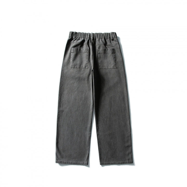 Damen Wide‑Leg Jeanshose aus robustem Denim mit elastischem Bund Drune