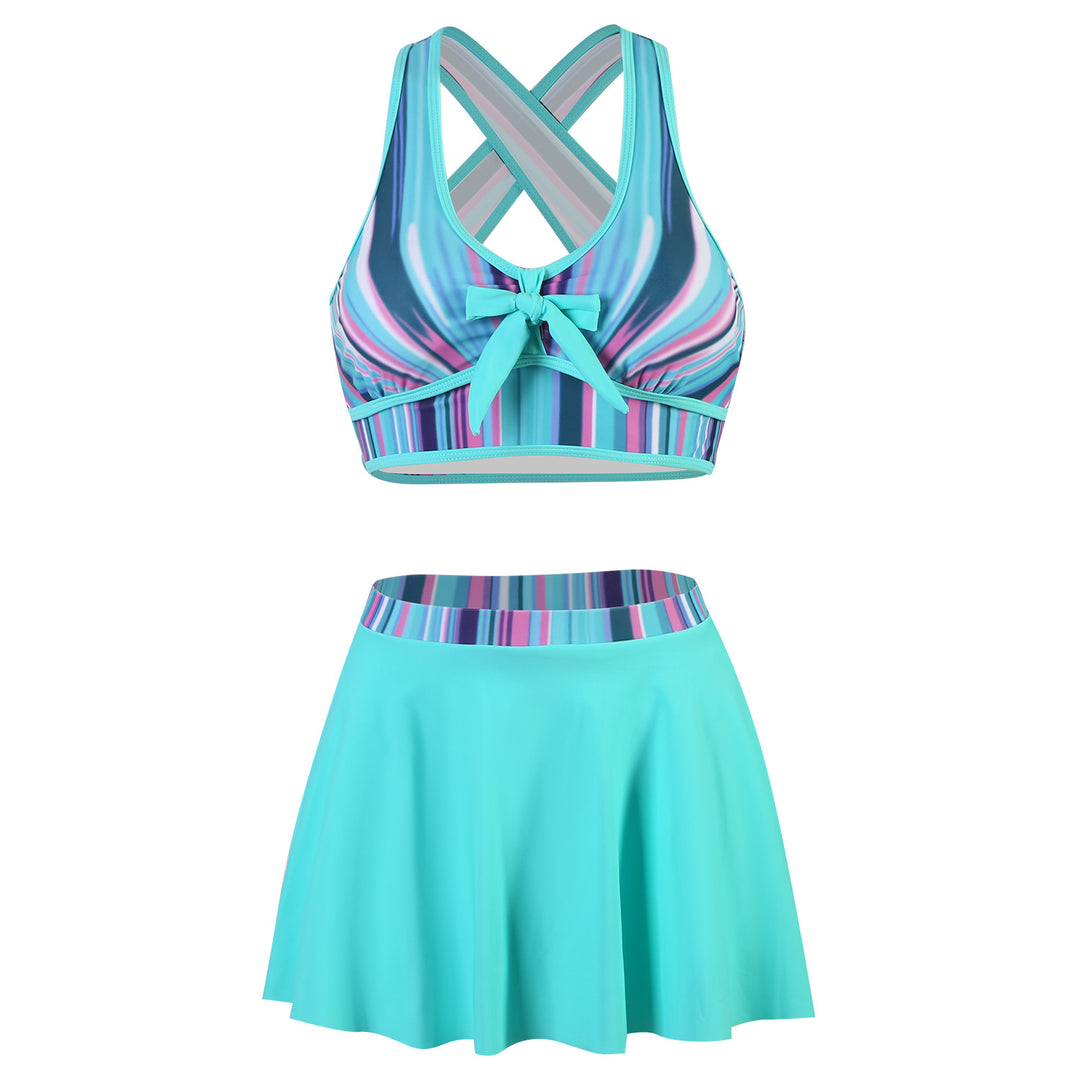 Damen Sportlicher Skirtini Drune