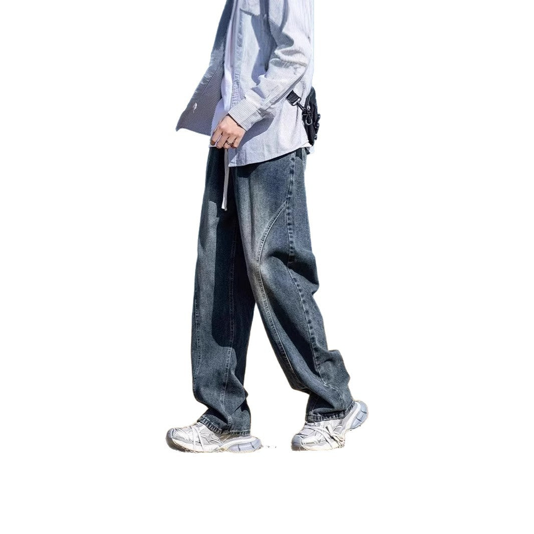 Herren Weitgeschnittene Denim-Hose Drune 1787982091