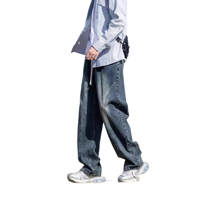 Herren Weitgeschnittene Denim-Hose Drune 1787982091