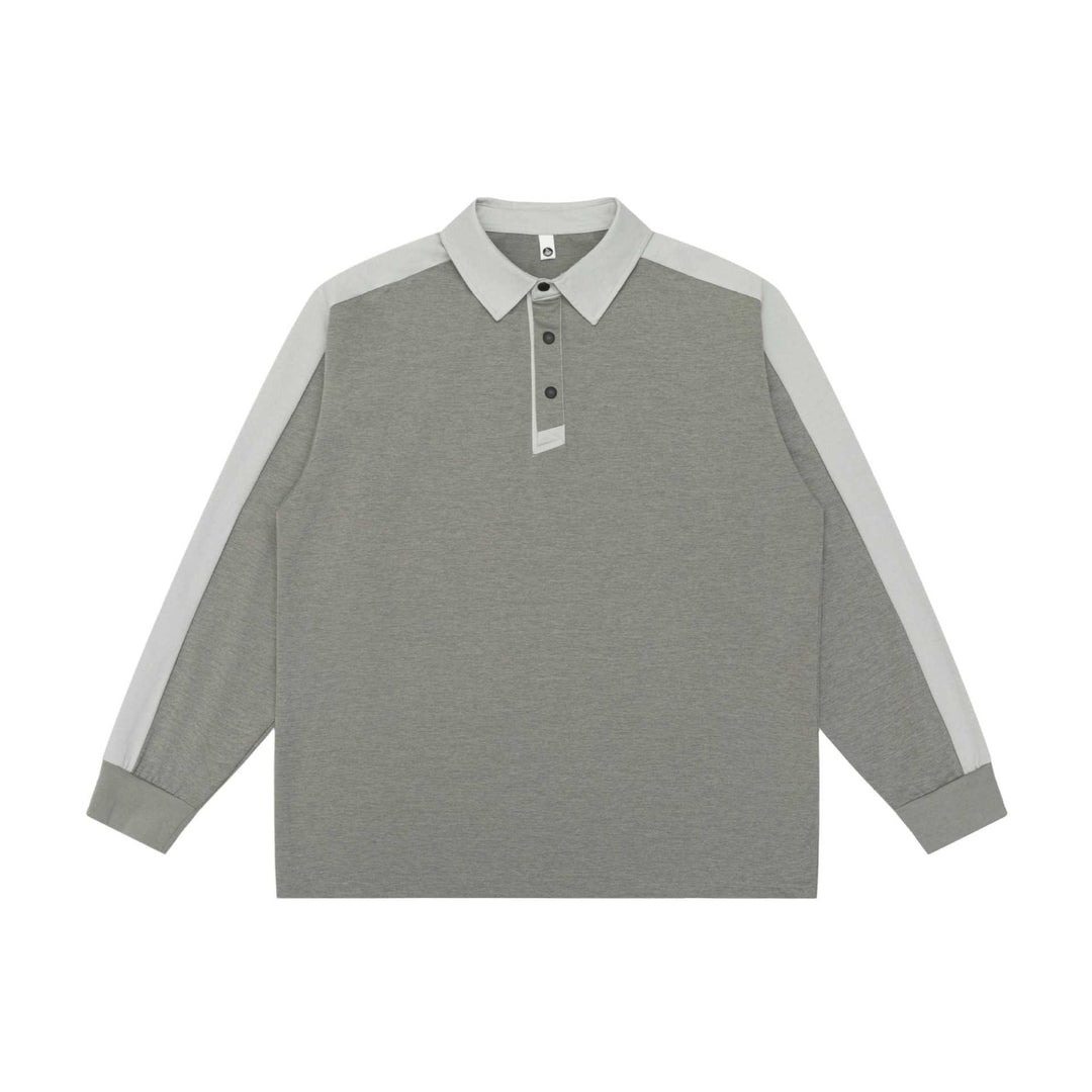 Unisex Retro-inspiriertes Polo-Sweatshirt mit Raglanärmeln und Halbknopfleiste Drune