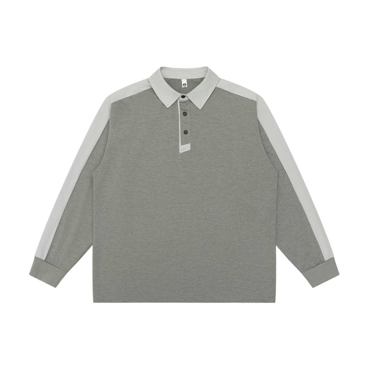 Unisex Retro-inspiriertes Polo-Sweatshirt mit Raglanärmeln und Halbknopfleiste Drune