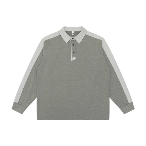 Unisex Retro-inspiriertes Polo-Sweatshirt mit Raglanärmeln und Halbknopfleiste Drune