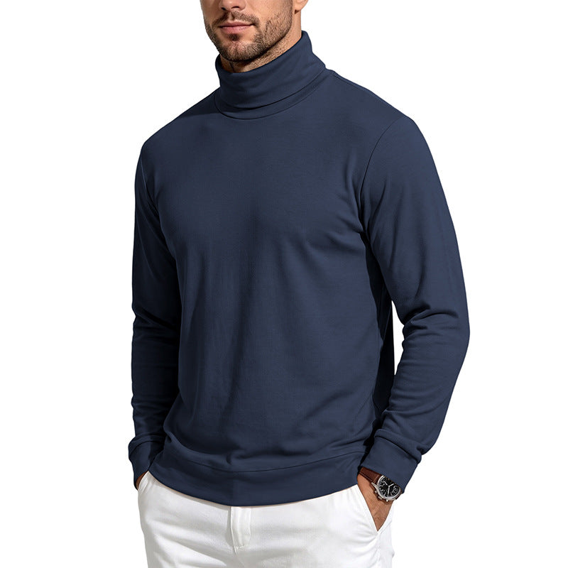Herren Feinstrick‑Rollkragenpullover mit schmaler Silhouette und elastischen Bündchen Drune