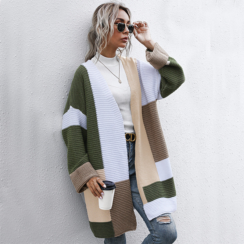 Damen Langärmlige Strickjacke Drune