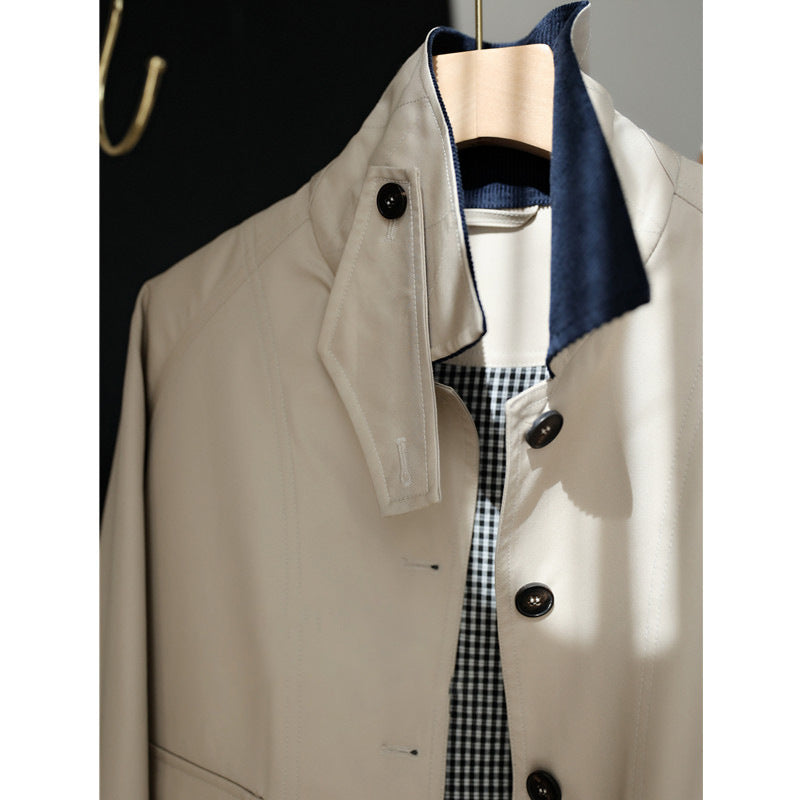 Damen Eleganter Trenchcoat mit modernen Details Drune