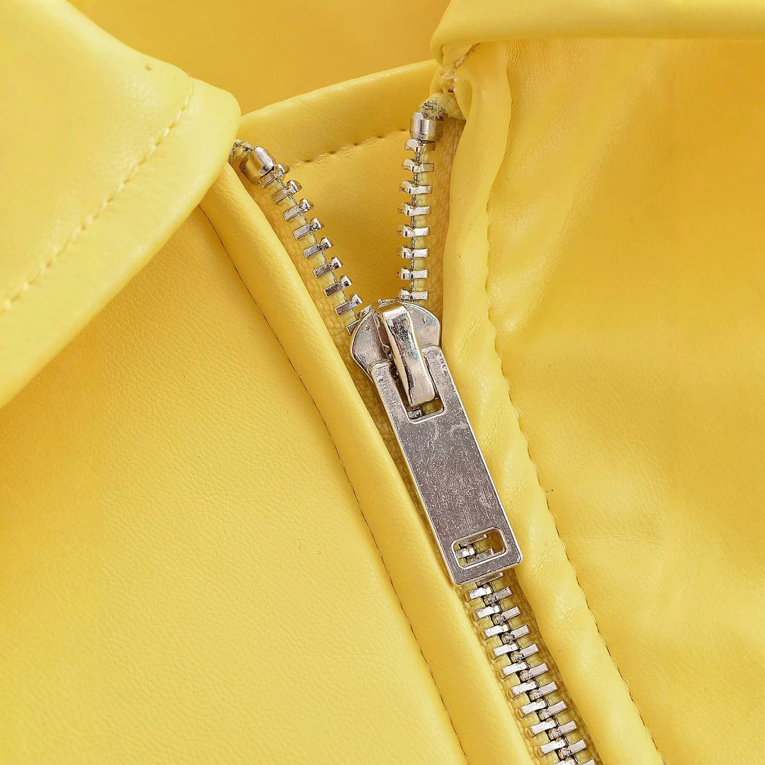 Damen Oversized Bomberjacke mit Reißverschluss, geripptem Saum und Pattentaschen Drune