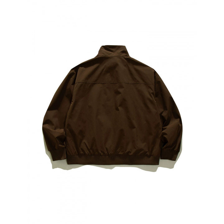 Herren Leichte Boxy-Trainingsjacke mit Stehkragen, Raglanärmeln und geripptem Saum Drune