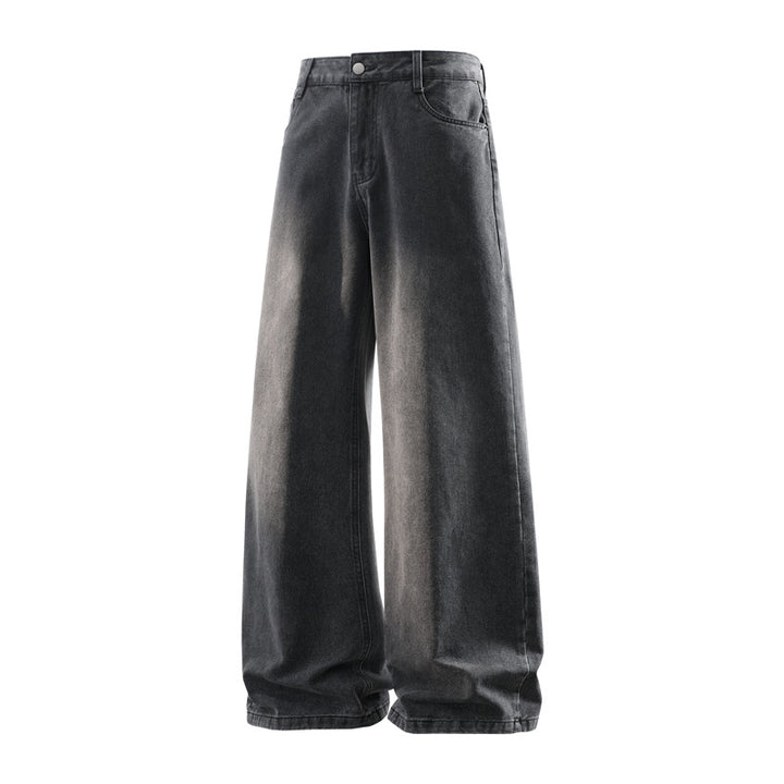 Damen Weite hochtaillierte Baggy-Jeans im Vintage-Look mit extra weitem Bein Drune