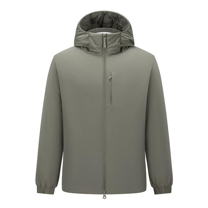 Herren Kapuzen-Softshelljacke mit Zwei-Wege-Reißverschluss, wasserabweisender Membran und Brusttasche Drune