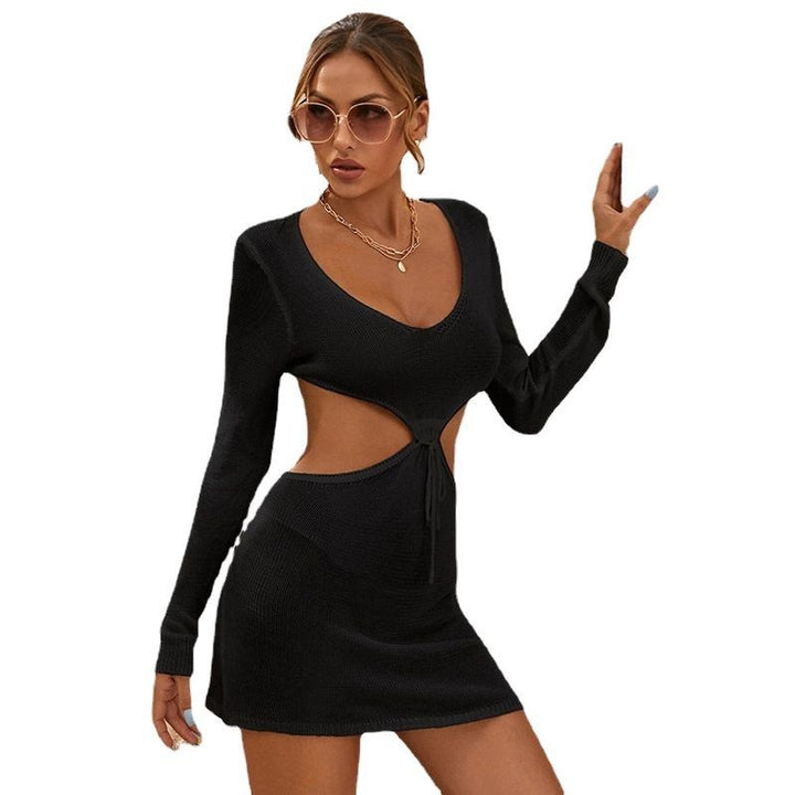 Damen luftiger Cut-Out Strandkleid Drune