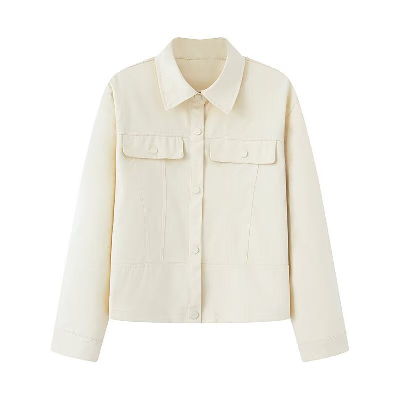 Damen nan leichtes Canvas Fieldjacket mit taillierten Abnähern, aufgesetzten Pattentaschen und verdeckter Druckknopfleiste Drune