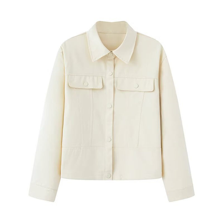 Damen nan leichtes Canvas Fieldjacket mit taillierten Abnähern, aufgesetzten Pattentaschen und verdeckter Druckknopfleiste Drune