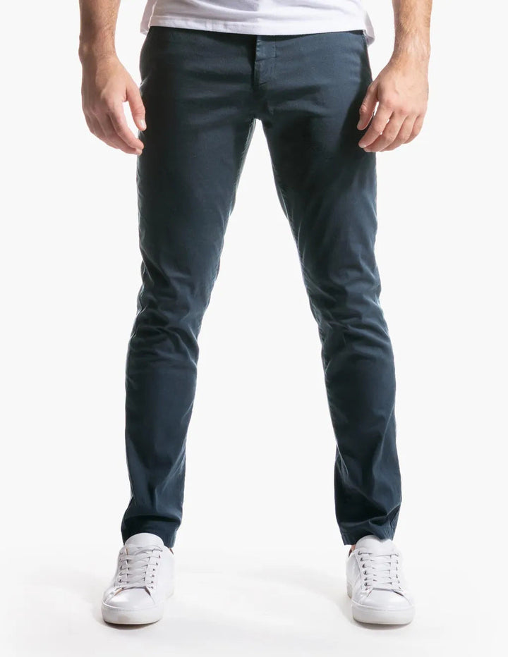 Herren Slim-Fit Chinohose aus atmungsaktivem Material Drune