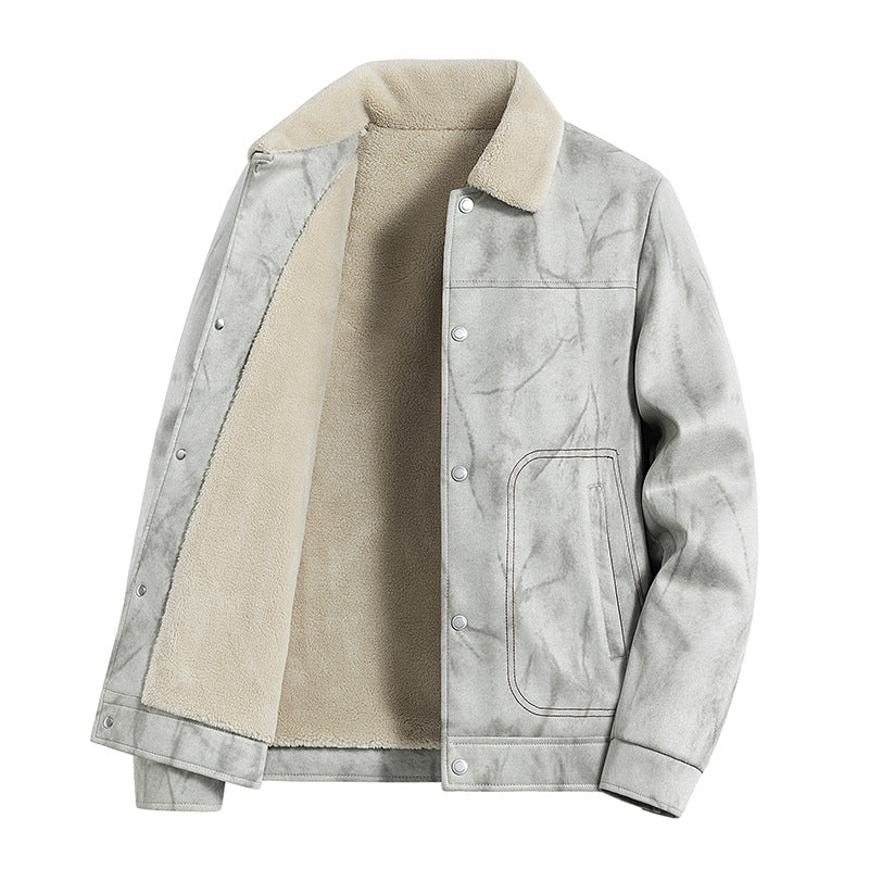 Herren Wendejacke aus Kunstleder mit Kuschelfutter Drune