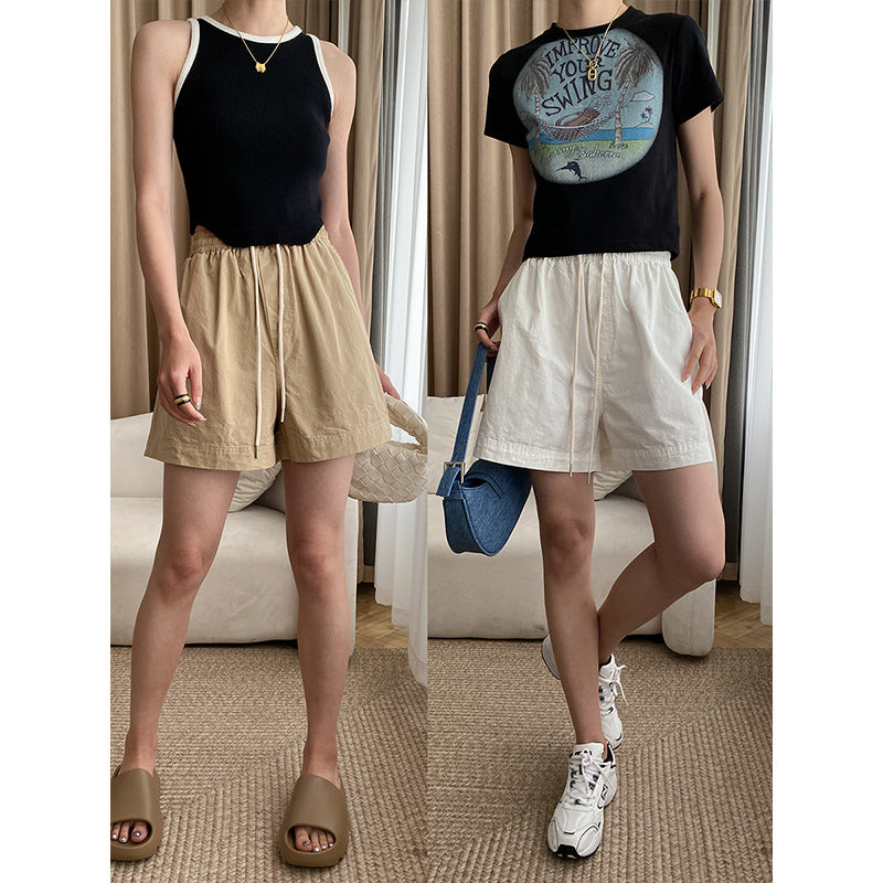 Damen lässiges T-Shirt und Shorts-Set mit kreativen Grafiken Drune