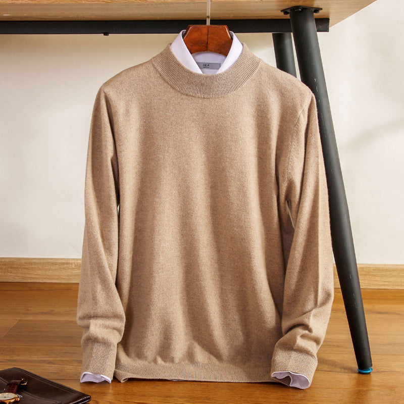 Herren Feiner Rollkragenpullover in schlanker Minimal‑Silhouette aus Woll‑Kaschmir‑Mix Drune