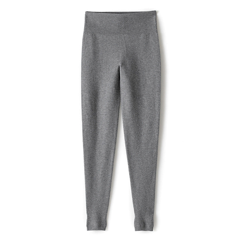 Damen Hochtaillierte Feinstrick-Leggings mit nahtlosem Komfortbund Drune