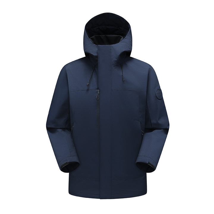 Unisex Wetterschutz-Parka mit verschweißten Nähten und verstellbarer Kapuze Drune