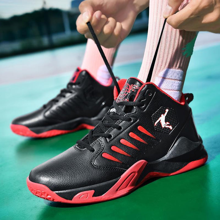 Herren Performance-Basketballschuhe mit gepolsterter Knöchelmanschette und griffiger Courtsohle Drune
