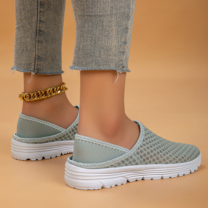 Damen Atmungsaktive Slip-On Freizeitschuhe Drune