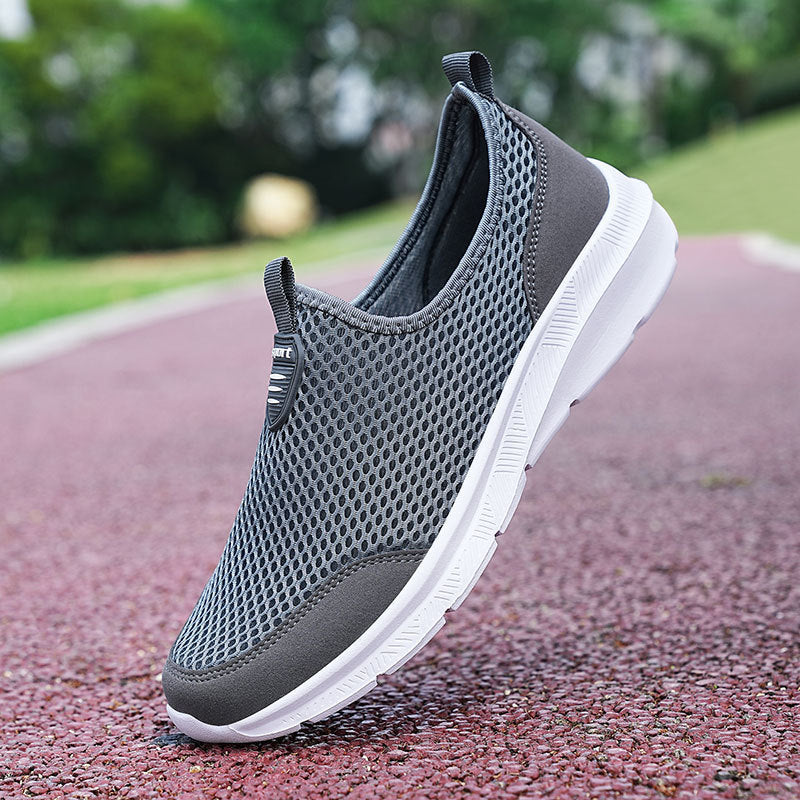 Unisex nan ultraleichter Netz-Slipper mit viskoelastischem Fußbett und flexibler rutschfester Laufsohle Drune