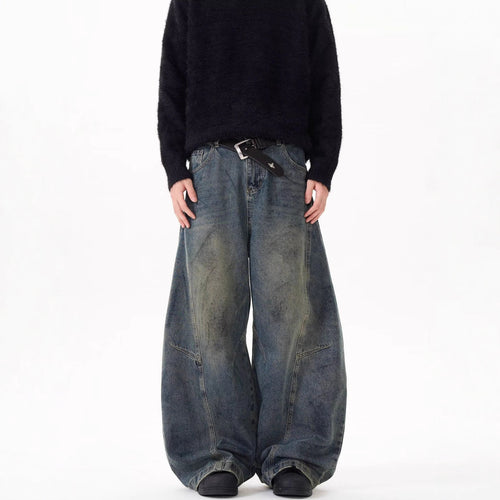 Damen Weitgeschnittene Hochbundjeans Drune