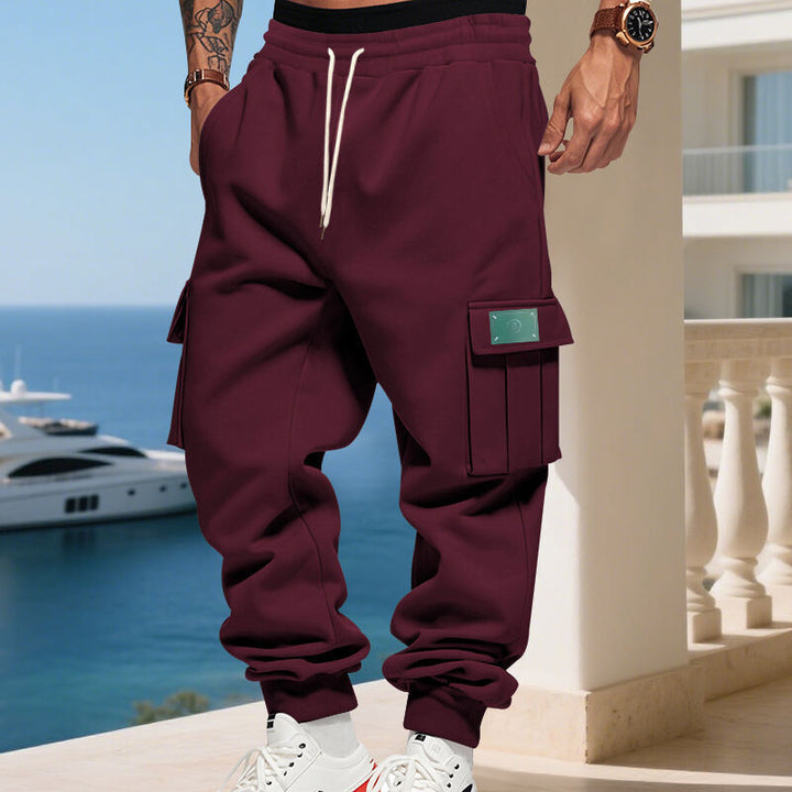 Herren nan Cargo Joggerhose mit elastischem Bund und seitlichen Utility-Taschen Drune