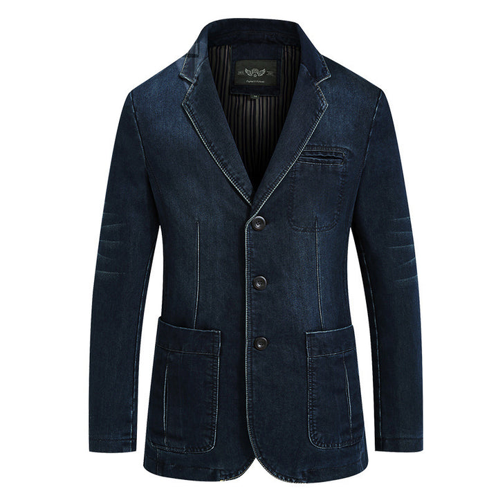 Herren eleganter Denim-Blazer Drune