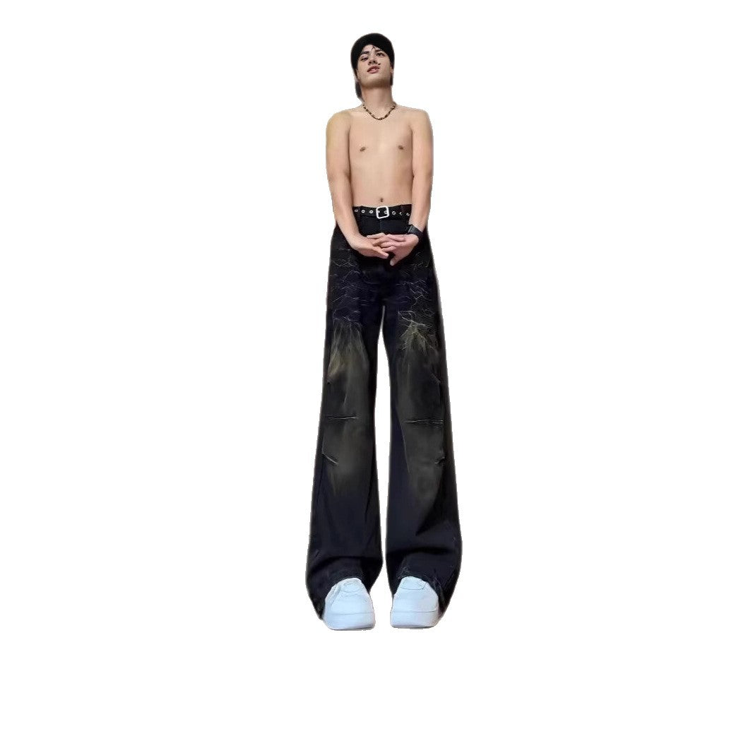 Damen Modische Oversized Jeans Drune