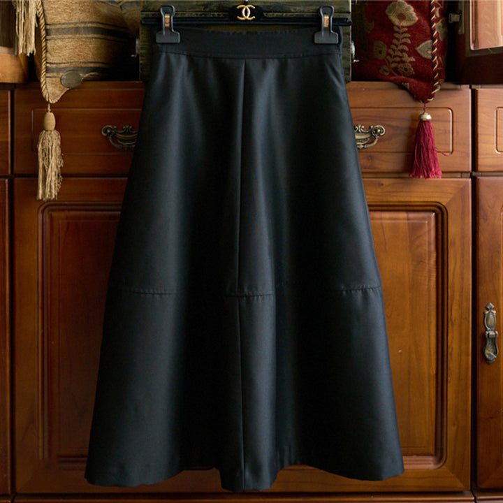Damen Eleganter A-Linien Rock Drune