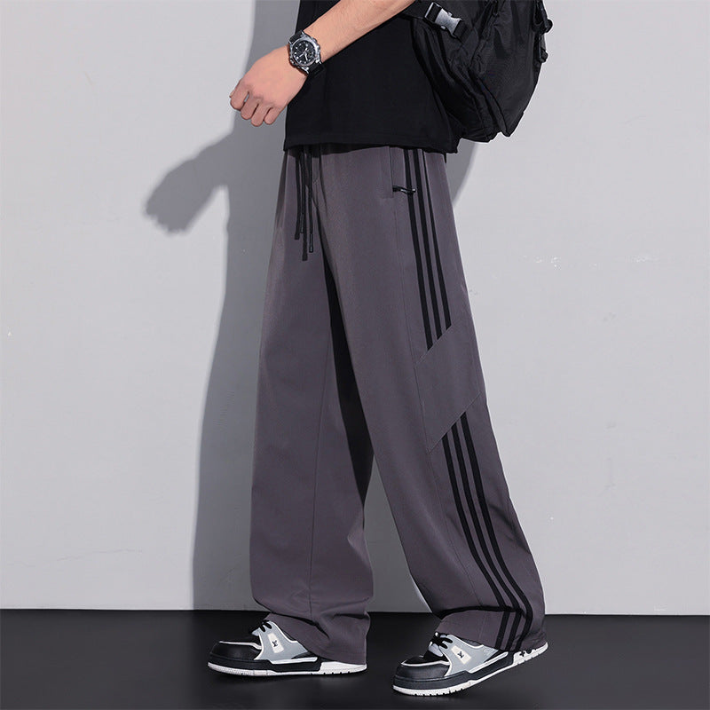 Herren Sportliche Freizeithose mit seitlichen Streifen Drune