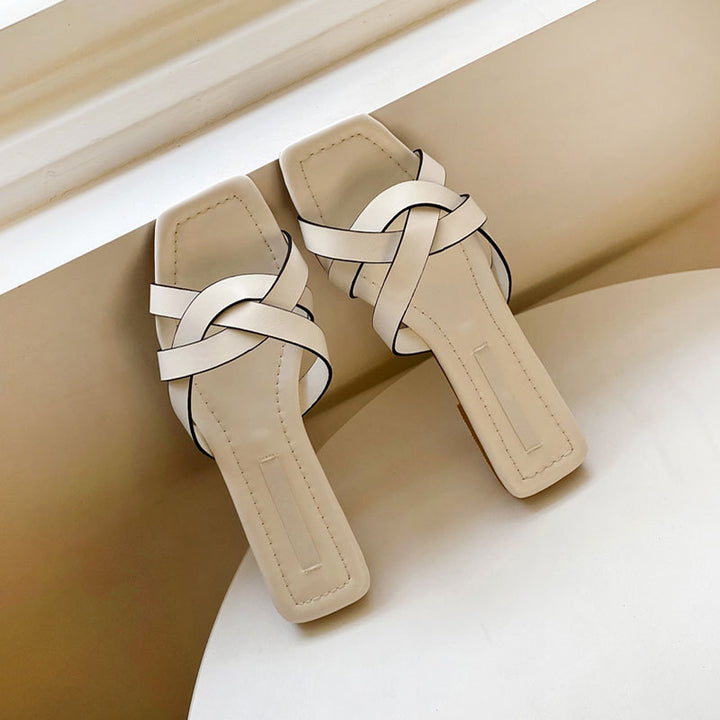 Damen Elegante Kreuz-Über-Wurf Sandalen Drune