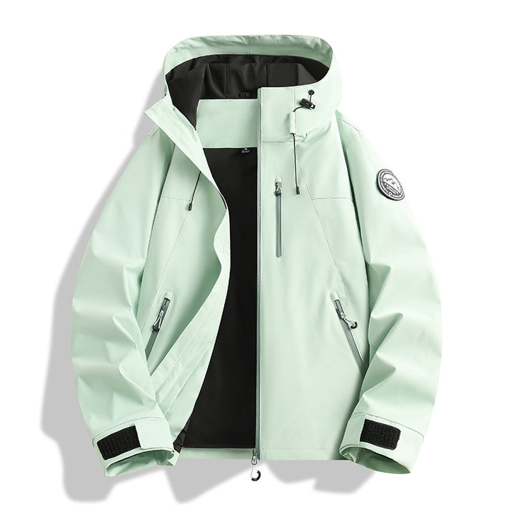 Herren dreiteilige Softshell-Outdoorjacke mit abnehmbarem Fleecefutter und Kapuze Drune