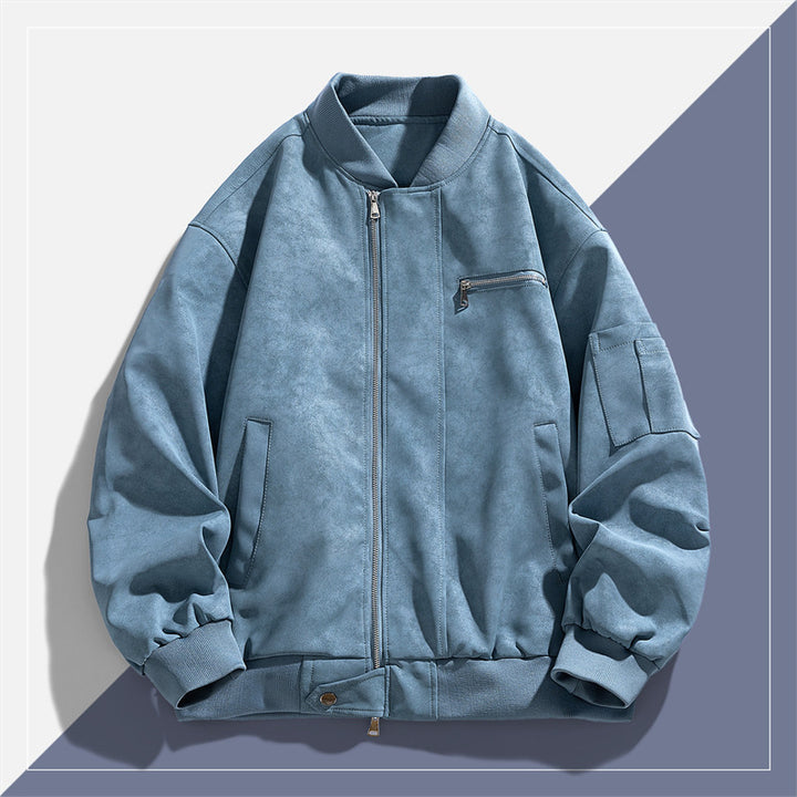 Herren Modische Bomberjacke mit praktischen Taschen Drune