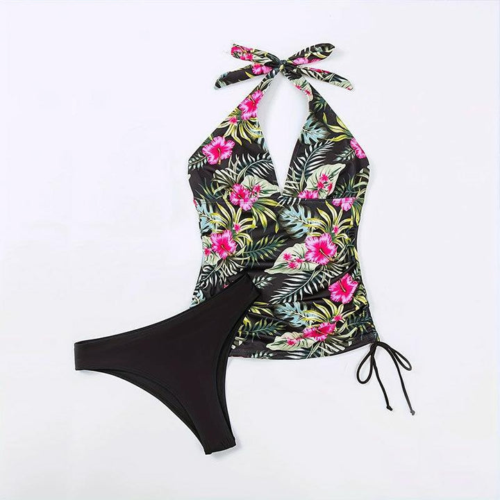 Damen Tankini-Set mit floralem Oberteil und klassischem Höschen Drune