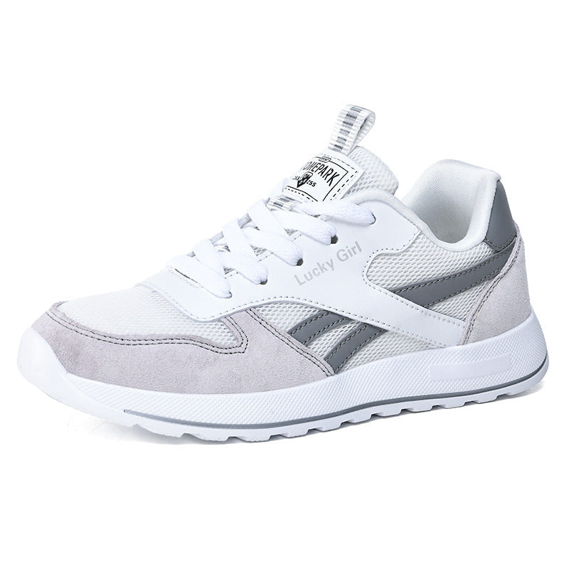 Damen Retro-Sneaker mit Mesh- und Veloursleder-Details Drune