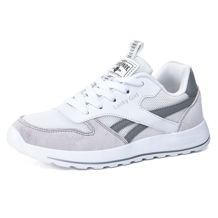 Damen Retro-Sneaker mit Mesh- und Veloursleder-Details Drune
