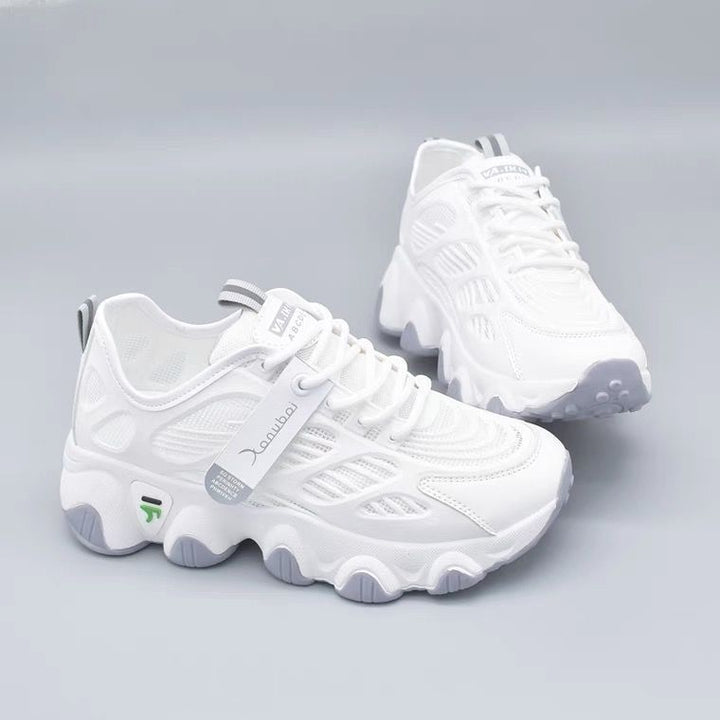 Damen Sportliche Sneakers mit atmungsaktivem Netzmaterial und dämpfender Sohle Drune