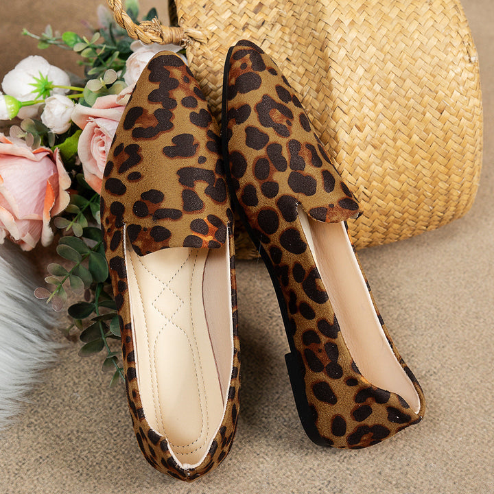 Damen Ballerinas im modernen Leopardenmuster Drune