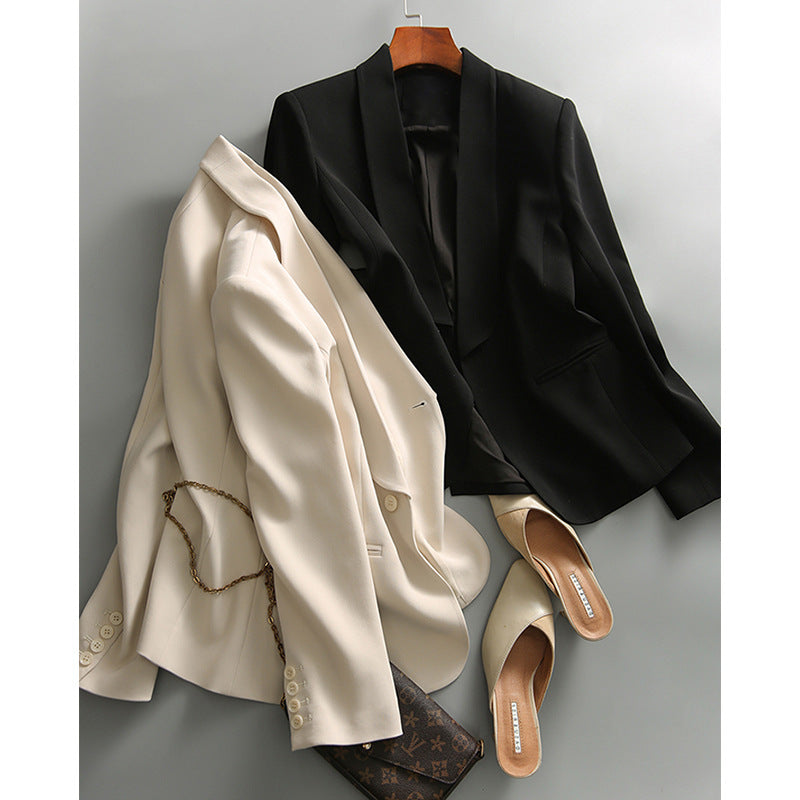 Damen Stilvoller Einreiher Blazer Drune