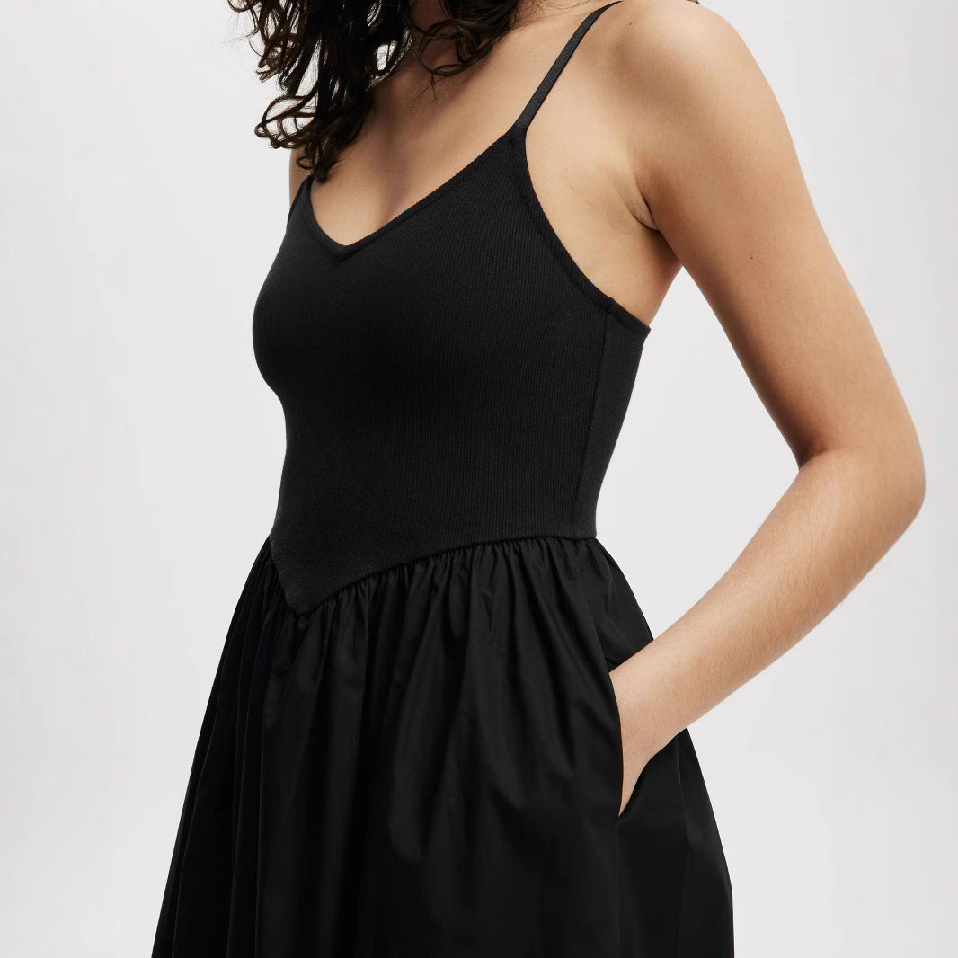 Damen Midi-Kleid mit lässigem Schnitt und praktischen Taschen Drune