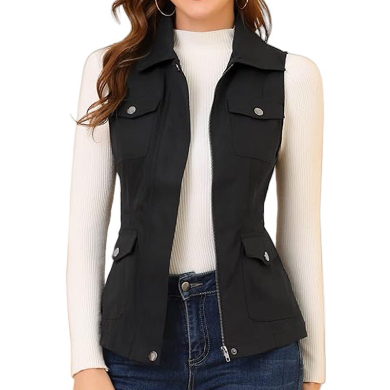 Damen Outdoor-Weste mit praktischen Taschen Drune